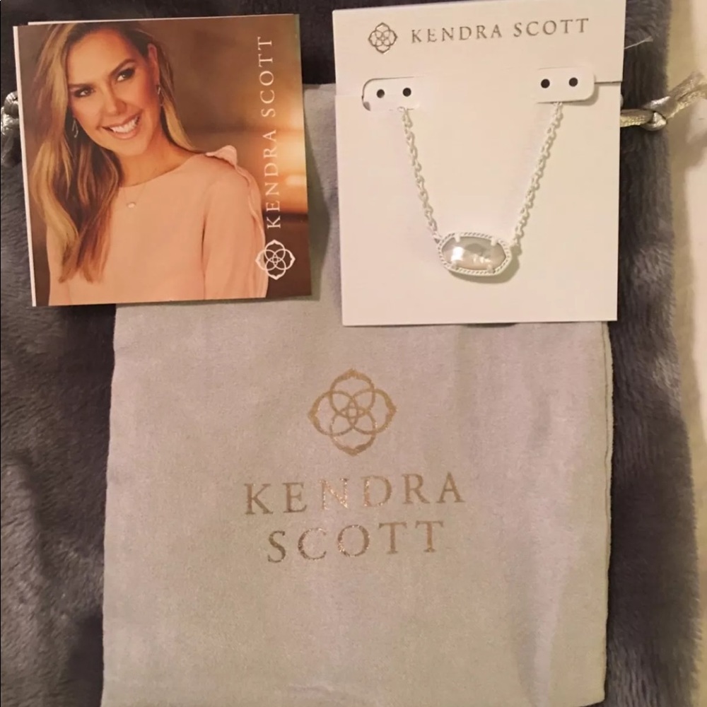 Kendra Scott Elisa Necklace Ivory Pearl/MatteWhite